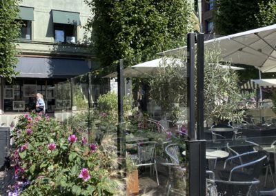 Clickitup vindskydd på fahlmans i helsingborg
